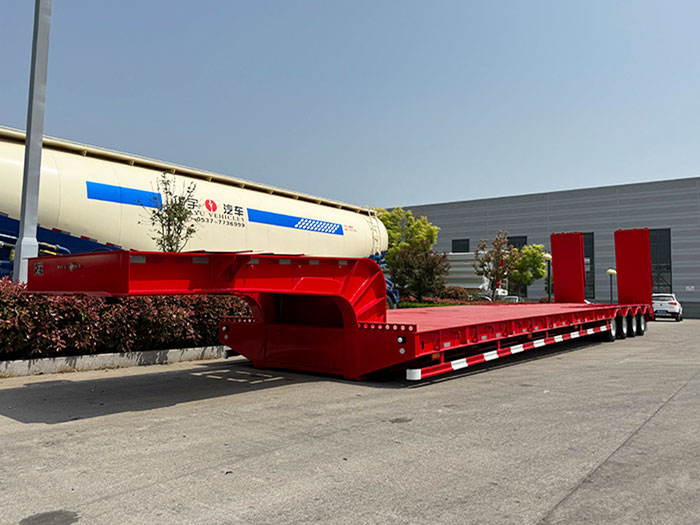4 محاور 100ton مقطورة منخفضة
