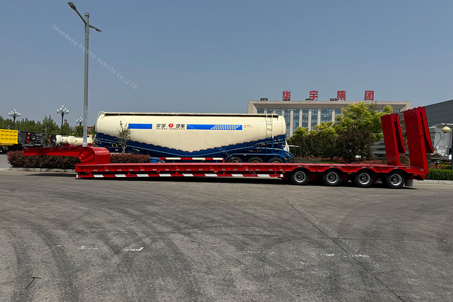 4 محاور 100ton مقطورة منخفضة
